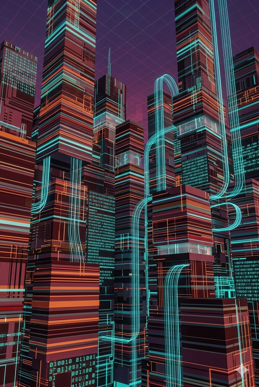 Infrastructure virtualisée — illustration générée par IA